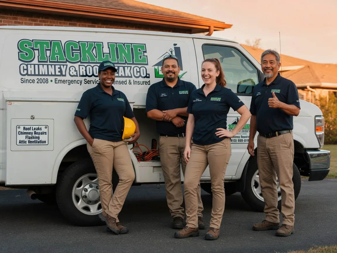 Chimney flashing repair company in Red Oak, OK
